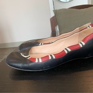 Gucci king snake flats
